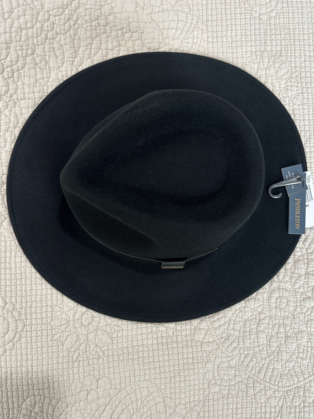 Pendleton Outback Hat Men Large Pure Wool Black Western Cowboy Outdoor - Picture 3 of 6